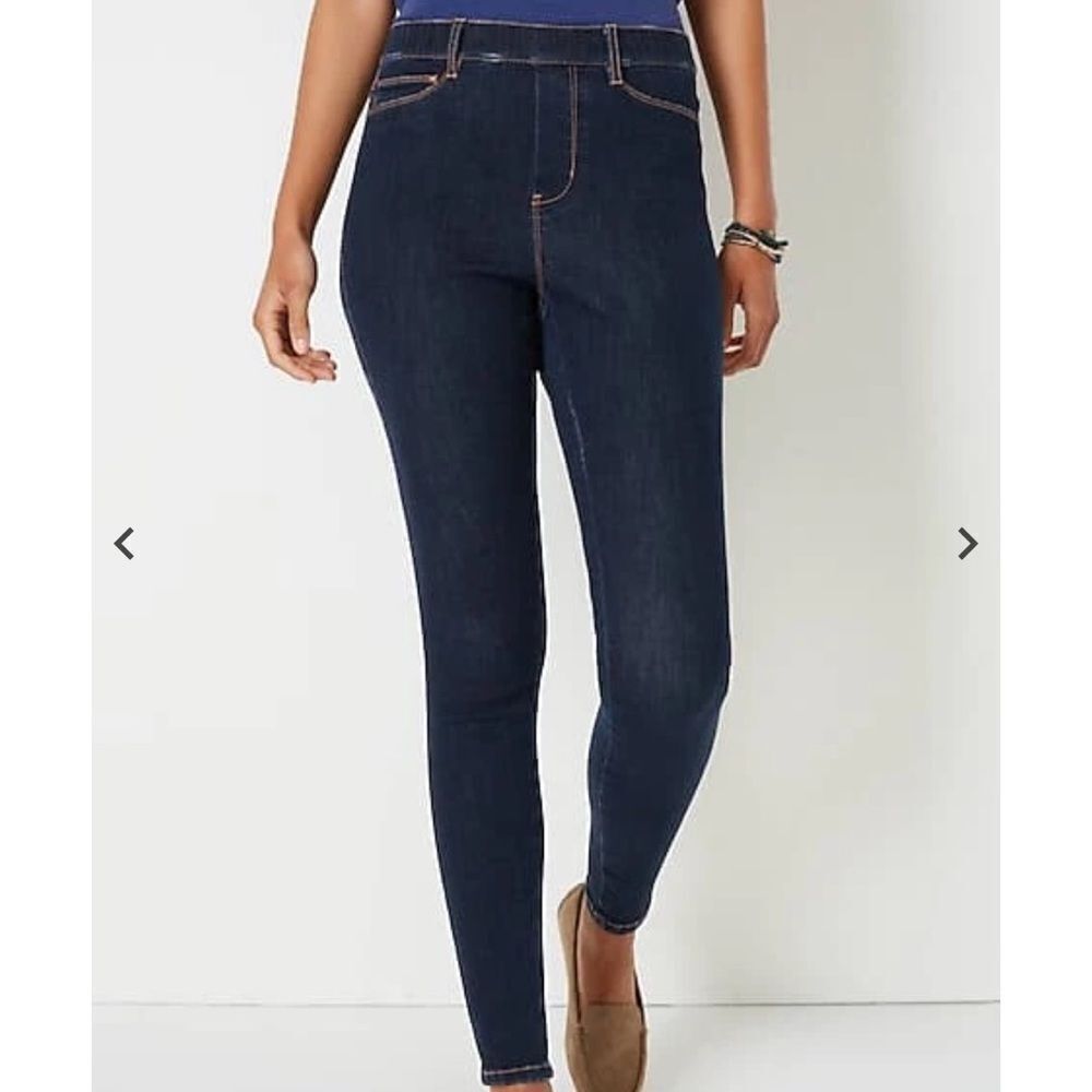 J.Jill Perfect Pull-On Ankle Jeggings Great Lakes Wash S NWT in packaging